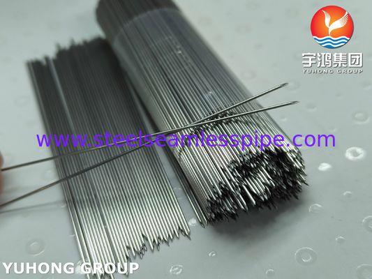 दवा प्रशासन के लिए स्टेनलेस स्टील नसों में रहने वाली सुई ट्यूब ISO9626 SUS304