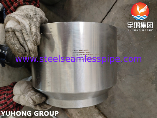 ASME SA105N स्व-प्रबलित नोजल स्टील फ्लैंज दबाव पोत के लिए 150 से 15000 दबाव रेटिंग और ASTM B16.5 मानक