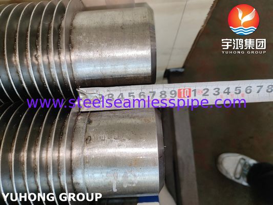 मिश्र धातु स्टील सीमलेस ASME SA335 P22 HFW फिन ट्यूब के साथ 11-13 CR फिन पट्टी