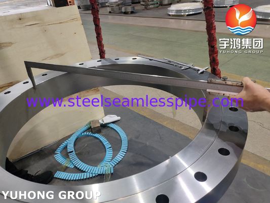 ASME SA350 LF2 CL1 हीट एक्सचेंजर पार्ट्स टॉप बॉडी फ्लैंज बॉटम फ्लैंज