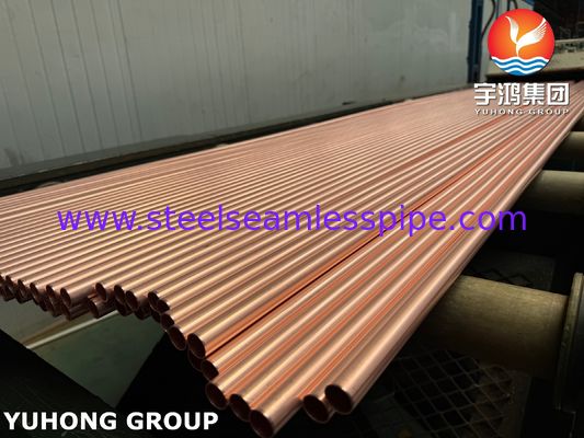 कंडेनसर हीट एक्सचेंजर के लिए ASTM B111 / ASME SB111 C12200 कॉपर ट्यूब