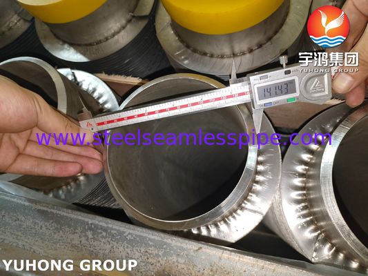 ASTM A376 TP347H ठोस सर्पिल उच्च आवृत्ति वेल्ड HFW फिन ट्यूब 11Cr के साथ
