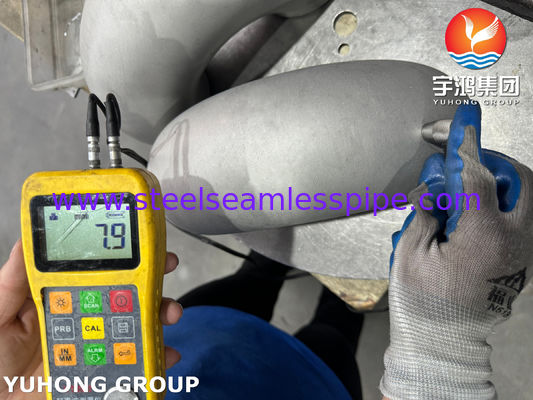 ASTM A403 WP304H स्टेनलेस स्टील फिटिंग 90° शॉर्ट रेंज कोहनी बट वेल्डेड सीमलेस B16.9