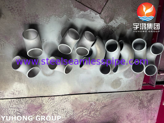 ASTM A403 WP304H स्टेनलेस स्टील फिटिंग 90° शॉर्ट रेंज कोहनी बट वेल्डेड सीमलेस B16.9