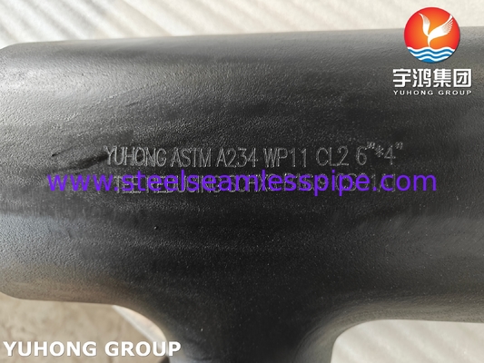 High Temperature Reducing Tee A234 WP11-CL2 Alloy Steel For Power Process Piping