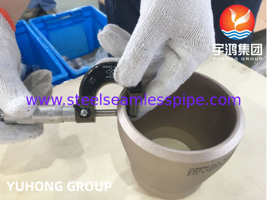 ASTM B466 C70600 कॉपर निकल फिटिंग एक्सेंट्रिक रिड्यूसर B16.9 कूलिंग सिस्टम के लिए