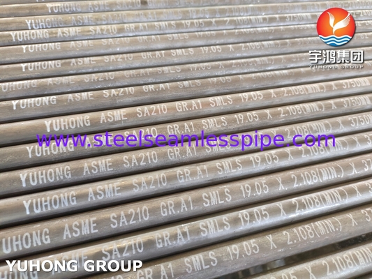 ASTM A210 / ASME SA210 Gr A1 बॉयलर के लिए सीमलेस मीडियम-कार्बन स्टील ट्यूब न्यूनतम दीवार