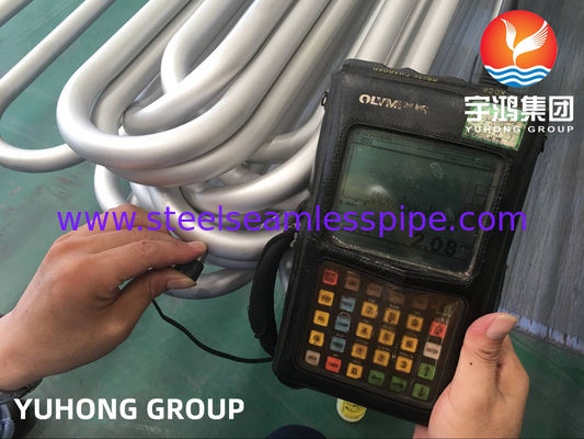 ASTM B444 मिश्र धातु 625 U-मोड़ ट्यूब कस्टम आकार कंडेनसर अपतटीय तेल गैस सिस्टम के लिए