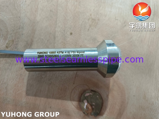 ASTM A182 F53 सुपर डुप्लेक्स स्टील 2507 निपोलेट फिटिंग MSS SP-97