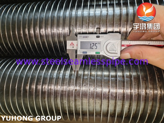 ऊष्मा विनिमयकों के लिए ASTM A335 P22 HFW दांतेदार फिन ट्यूब 11-13Cr
