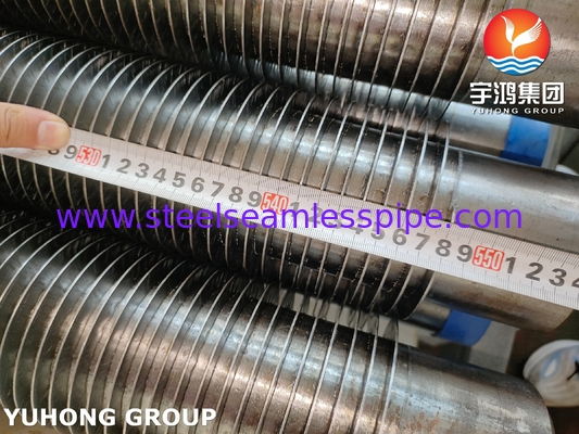 ऊष्मा विनिमयकों के लिए ASTM A335 P22 HFW दांतेदार फिन ट्यूब 11-13Cr