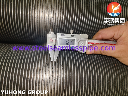 ASTM A376 TP347H ठोस फिन ट्यूब हीट एक्सचेंजर्स और बॉयलर के लिए