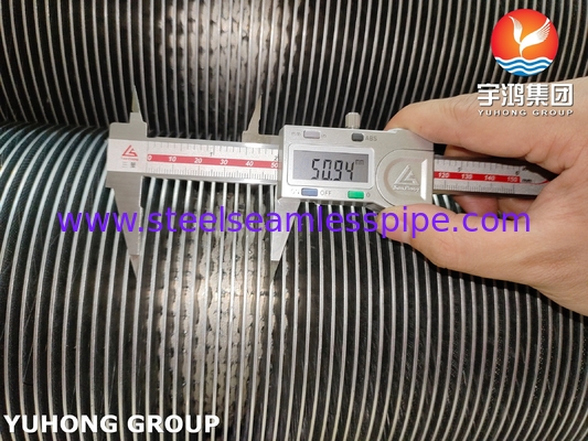 ASTM A376 TP347H ठोस फिन ट्यूब हीट एक्सचेंजर्स और बॉयलर के लिए