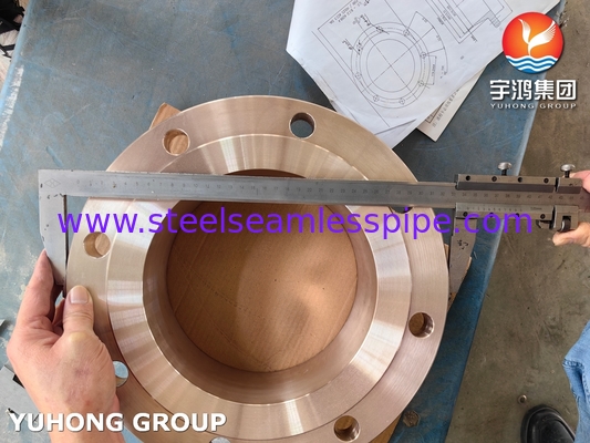 रासायनिक उद्योग के लिए ASTM B283 C70620 कॉपर निकल मिश्र धातु का फ़्लैंज