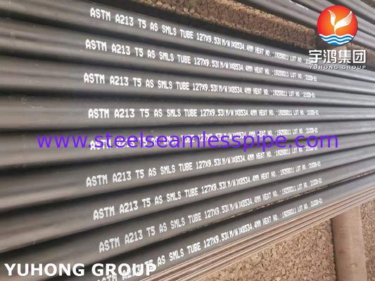 बॉयलर सुपरहीटर के लिए एएसटीएम ए 213 टी 5 मिश्र धातु स्टील सीमलेस ट्यूब