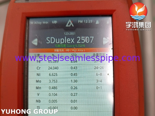 ASTM A790 UNS S37500 सुपर डुप्लेक्स स्टेनलेस स्टील सीमलेस पाइप
