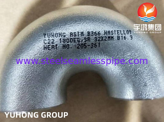 ASTM B366 C22 Pipe Elbow Supplier Corrosion Resistant Nickel Alloy Fittings