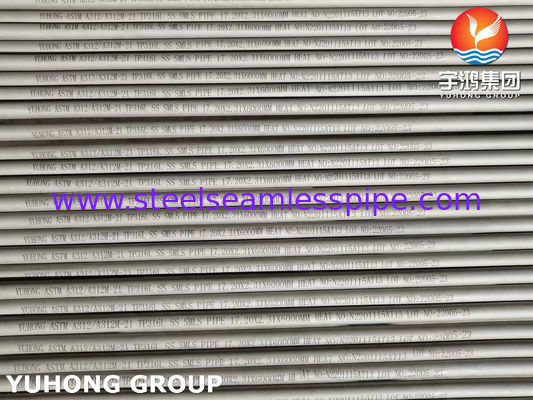 पेट्रोकेमिकल अनुप्रयोगों के लिए एएसटीएम ए 312 टीपी 316 एल स्टेनलेस स्टील सीमलेस पाइप एडी करंट हाइड्रोस्टैटिक और अल्ट्रासोनिक परीक्षण के साथ