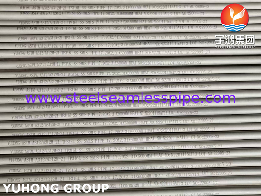 पेट्रोकेमिकल के लिए ASTM A312 TP316L (UNS S31603) स्टेनलेस स्टील सीमलेस पाइप