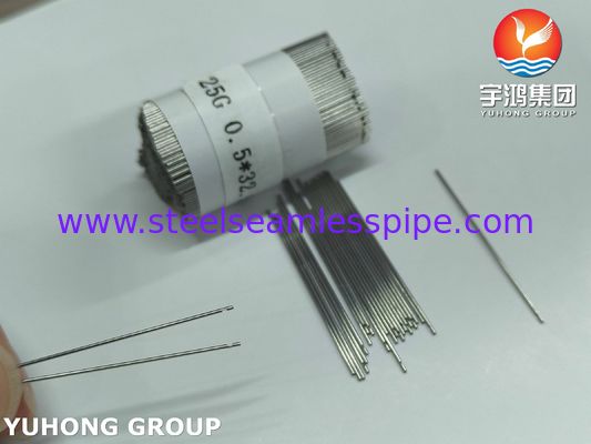 25G*32.5MM मेडिकल स्टेनलेस स्टील सिंगल-होल इरिगेशन डेंटल सुई ट्यूब ISO9626 SUS304
