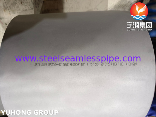 स्टेनलेस स्टील बट वेल्ड फिटिंग 90° LR कोहनी CON.REDUCER A403 WP304H B16.9