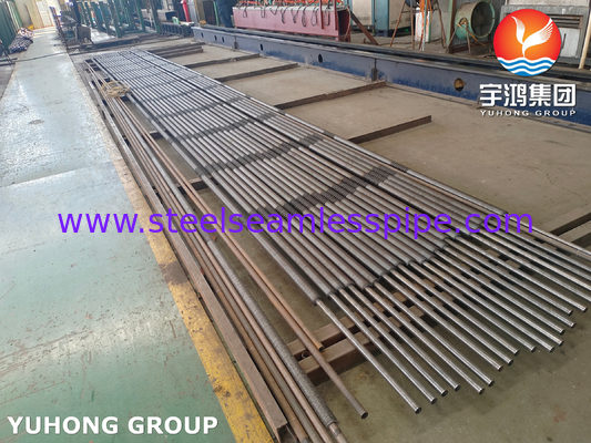 डीजल इंजन एग्जॉस्ट इकोनॉमाइज़र के लिए ASTM A106 Gr.B कार्बन स्टील यू बेंड HFW सोलिड फिन ट्यूब