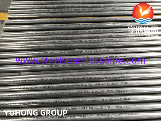 ASME SB163 UNS N04400 / Monel 400 निकेल मिश्र धातु सीमलेस हीट एक्सचेंजर ट्यूब