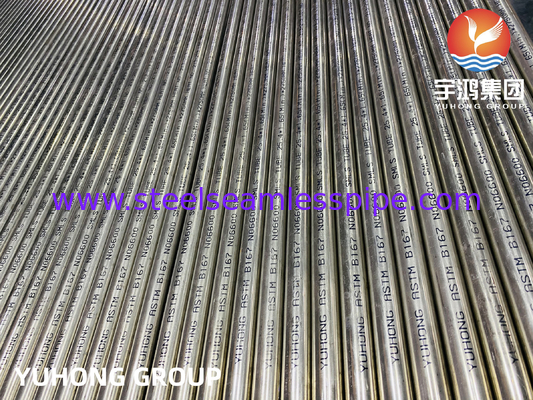 ASTM B167 UNS N06600 निर्बाध निकेल मिश्र धातु ट्यूब Inconel 600 हीट एक्सचेंजर ट्यूब