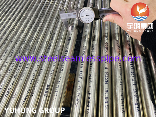 ASTM B167 UNS N06600 निर्बाध निकेल मिश्र धातु ट्यूब Inconel 600 हीट एक्सचेंजर ट्यूब