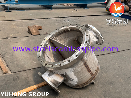 क्लोरो-क्षार प्रक्रिया NACE MR0175 के लिए ASME VIII-1 U-ट्यूब हीट एक्सचेंजर क्लैड UNS N06600​