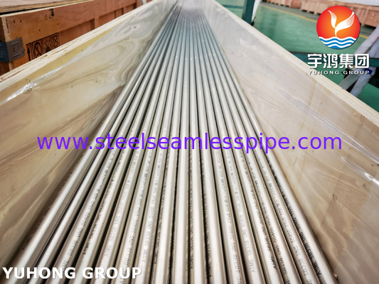 ASME SB338 UNS R50400 कंडेनसर और हीट एक्सचेंजर के लिए सीमलेस टाइटेनियम ट्यूब