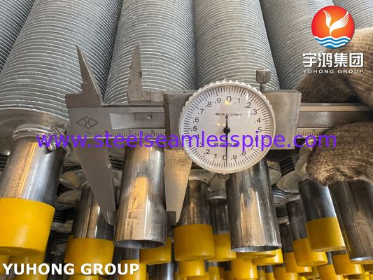 EN10217-7 1.4301 एचवीएसी और आर के लिए एल फिन के साथ स्टेनलेस स्टील पाइप