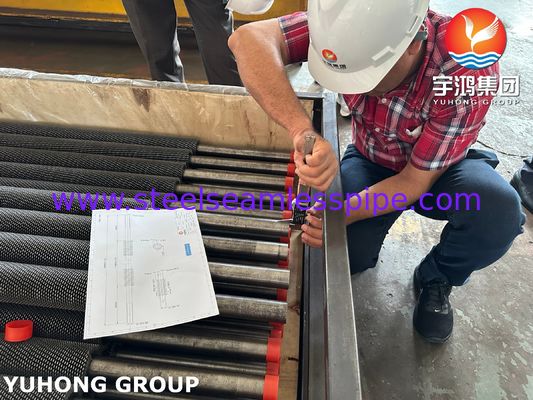 ASTM A213 T22 (K21590) हीट एक्सचेंजर के लिए HFW Serrated Fin Tube
