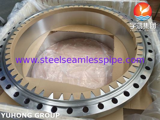 पेट्रोकेमिकल और बिजली संयंत्रों के लिए ASTM A182 F310 WN RTJ फेस स्टेनलेस स्टील पाइप फोर्गेड फ्लैंज