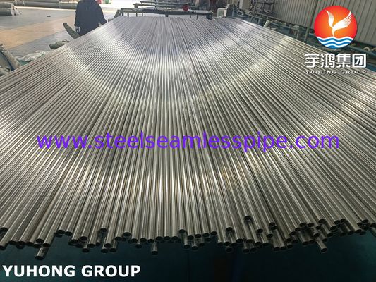 ASTM A249 TP304 स्टेनलेस स्टील वेल्डेड हीट एक्सचेंजर ट्यूब ब्राइट एनील्ड