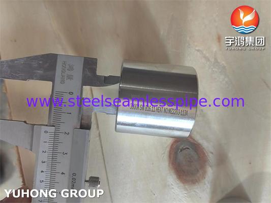 ASTM A182 F53 सुपर डुप्लेक्स स्टेनलेस स्टील कपलिंग उच्च दबाव और तेल और गैस अनुप्रयोगों के लिए संक्षारण प्रतिरोधी