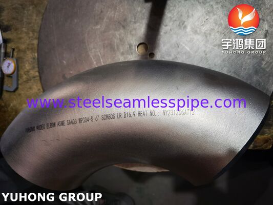 ASTM A403 WP304 स्टेनलेस स्टील फिटिंग कोहनी बटवेल्ड