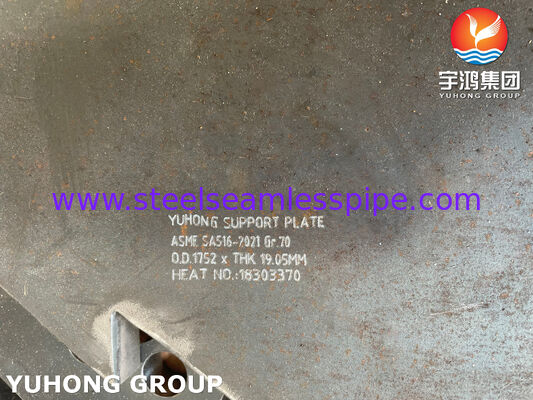 हीट एक्सचेंजर बैफल कार्बन स्टील प्लेट ASME SA516 GR.70 हीट एक्सचेंजर के लिए