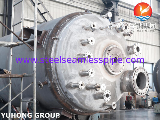 मिश्रण के लिए एजिटेटर के साथ SA516 Gr.70 कार्बन स्टील में ASME U स्टैम्प प्रमाणित जैकेटेड रिएक्टर वेसल