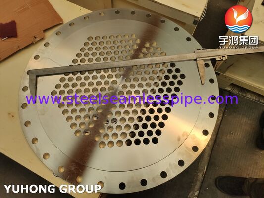 सामान्य हीट एक्सचेंजर सर्विस ट्यूबशीट ASME SA240 SS304 100% UT