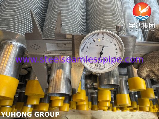 EN 10217-7 1.4301 बॉयलर और एयर कूलर के लिए एक्सट्रूडेड फिनेड ट्यूब