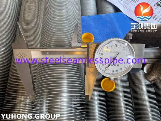 EN 10217-7 1.4301 बॉयलर और एयर कूलर के लिए एक्सट्रूडेड फिनेड ट्यूब