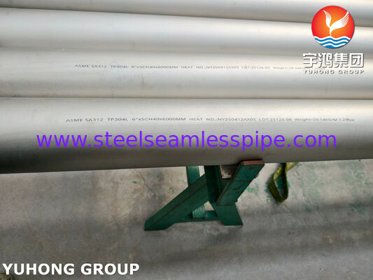 ASTM A312 TP304L Stainless Steel Seamless Pipe Pickled and Annealed for Oil and Gas