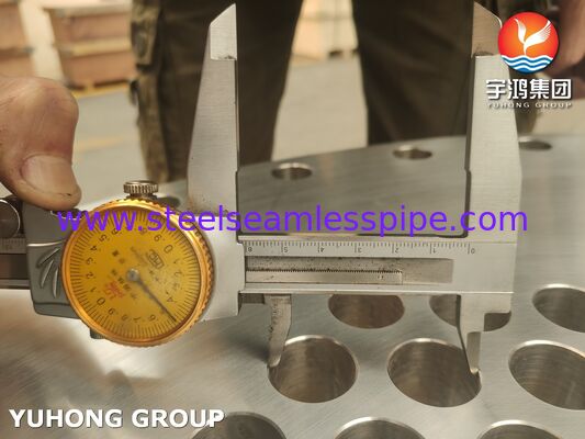 ऊष्मा विनिमयकर्ता के लिए ASME SA240 SS304 स्टेनलेस स्टील स्थिर ट्यूबशीट