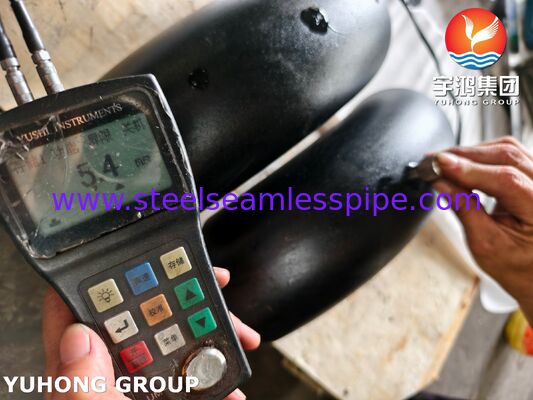 एएसटीएम A420 WPL6-S 90° लंबी त्रिज्या कोहनी कम तापमान सेवा के लिए काढ़ा कार्बन स्टील