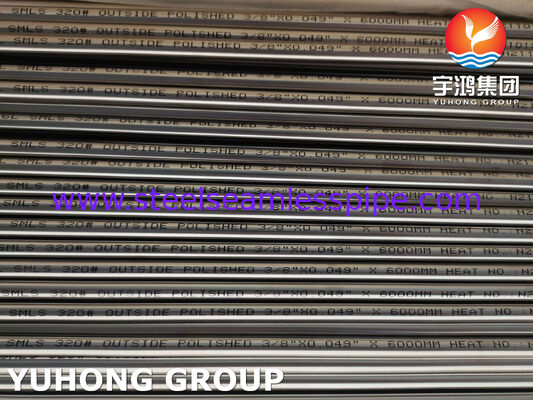 ASTM A269 TP316L BA स्टेनलेस स्टील खाद्य संयंत्र के लिए निर्बाध ट्यूब 320# बाहर पॉलिश