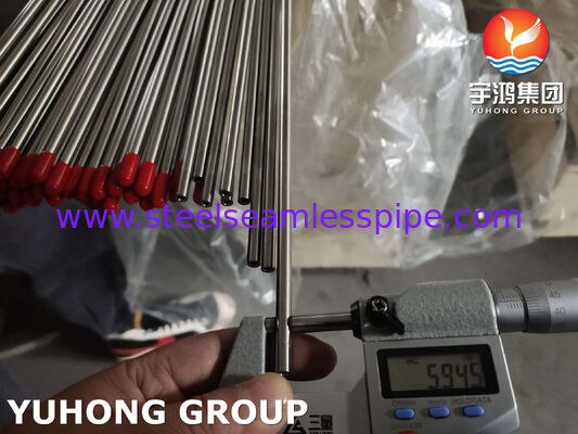 ASTM A269 TP316L BA स्टेनलेस स्टील खाद्य संयंत्र के लिए निर्बाध ट्यूब 320# बाहर पॉलिश