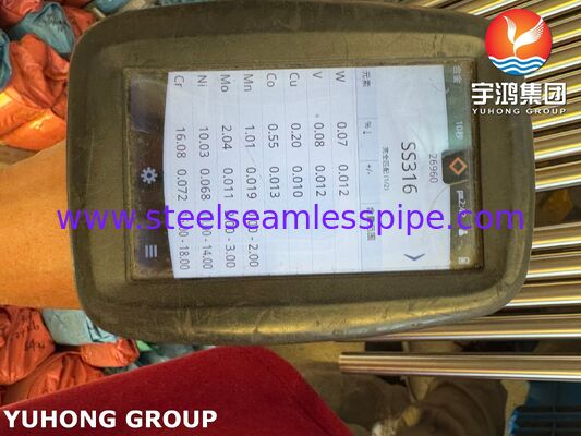 फार्मास्युटिकल उद्योग के लिए चमकदार एनील्ड स्टेनलेस स्टील सीमलेस ट्यूब ASTM A269 TP316L