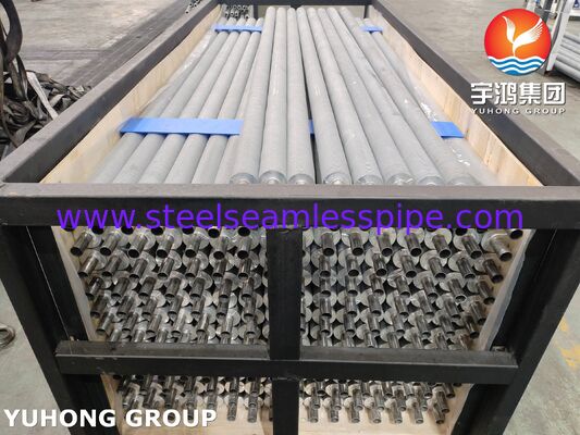 एन 10217-7 1.4301 वायु कूलर के लिए एक्सट्रूडेड फिन ट्यूब गर्मी वसूली