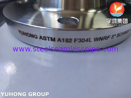 ASTM A182 F304L स्टेनलेस स्टील फ्लैंज वेल्डनेक रेज़्ड फेस